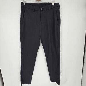 Lululemon ABC Classic-Fit Trouser pants Warpstreme charcoal size 34